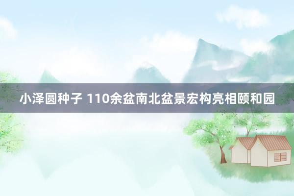 小泽圆种子 110余盆南北盆景宏构亮相颐和园