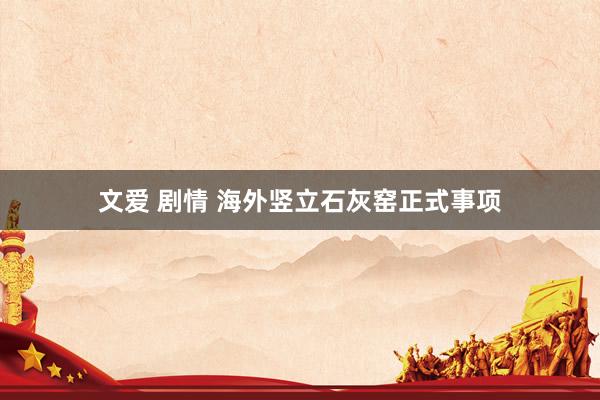 文爱 剧情 海外竖立石灰窑正式事项