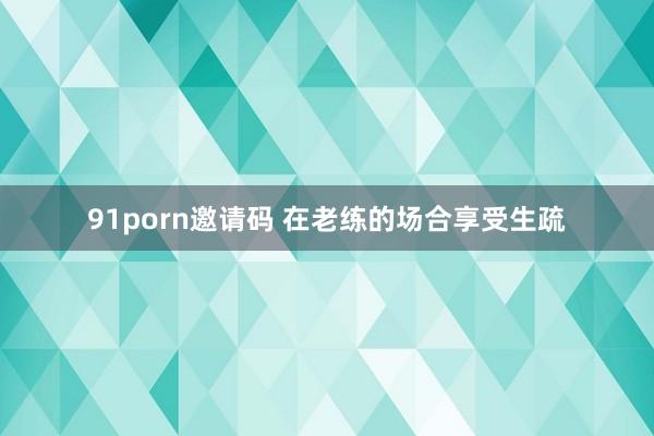91porn邀请码 在老练的场合享受生疏
