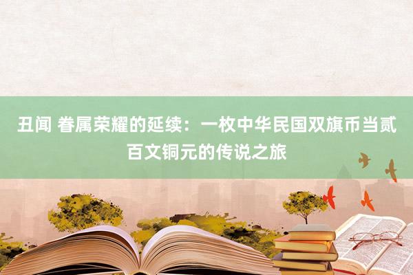 丑闻 眷属荣耀的延续：一枚中华民国双旗币当贰百文铜元的传说之旅