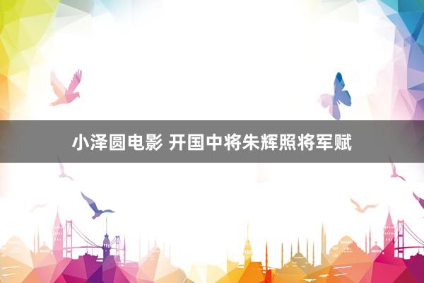 小泽圆电影 开国中将朱辉照将军赋