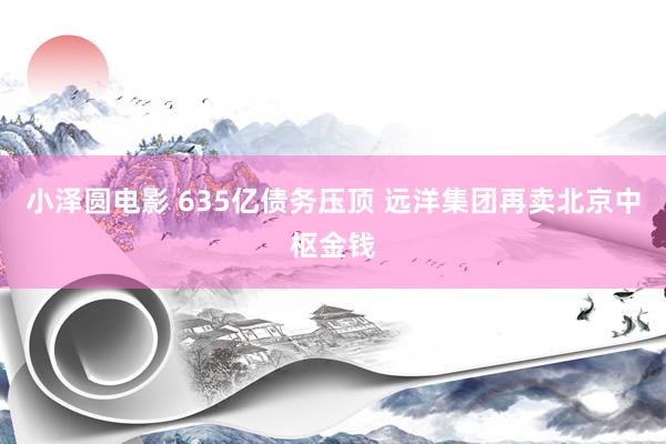 小泽圆电影 635亿债务压顶 远洋集团再卖北京中枢金钱