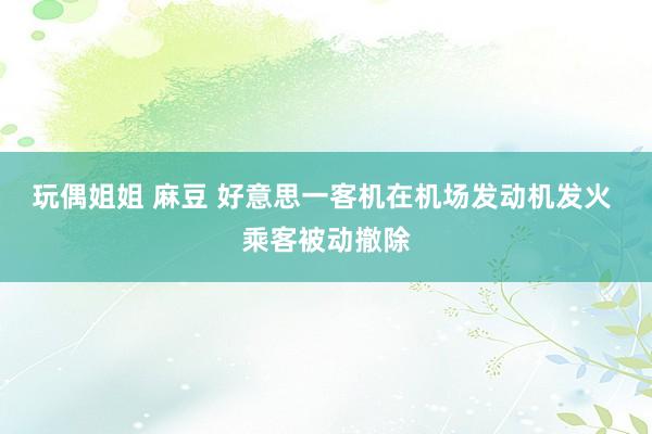 玩偶姐姐 麻豆 好意思一客机在机场发动机发火 乘客被动撤除